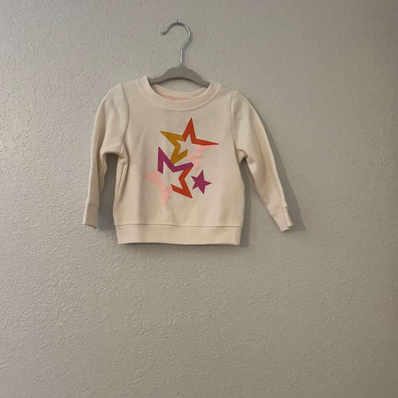 Size 12 Month Baby Girls Cat & Jack Star Sweatshirt - Picture 1 of 4